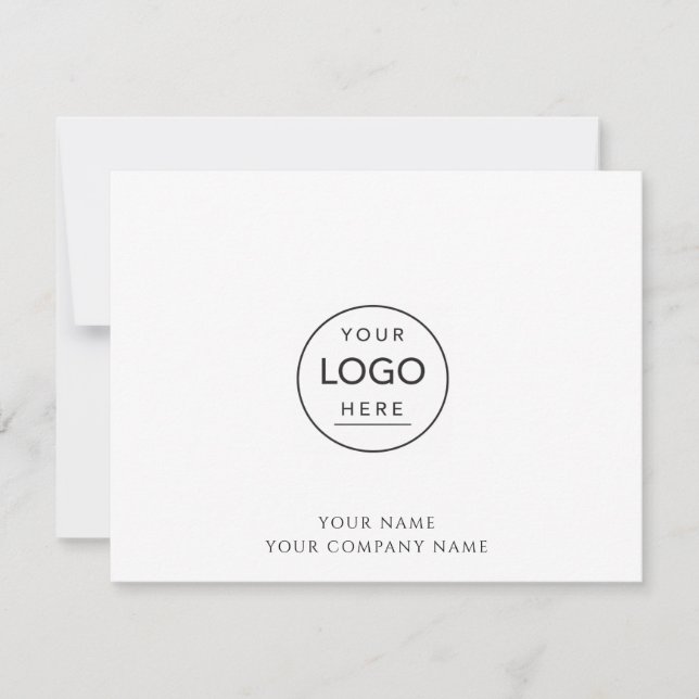 Logo Simple Note Card (Front)
