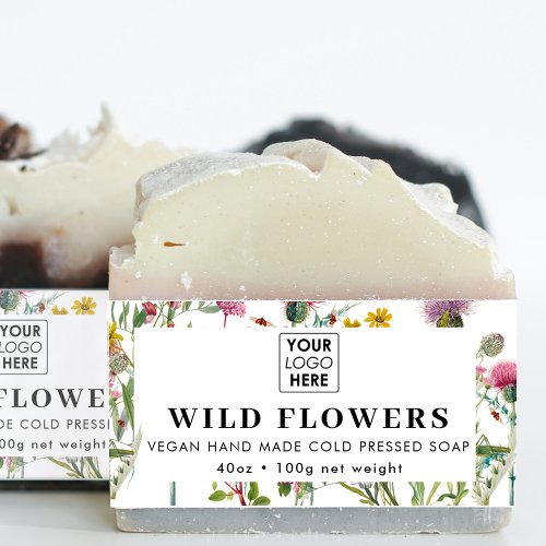 Logo Soap Belly Band Wildflower Product Label Wrap