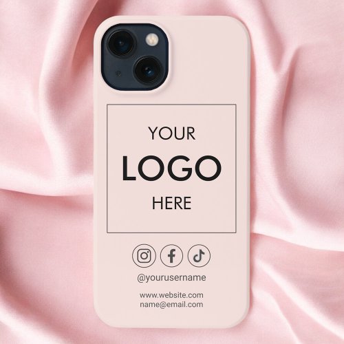 Logo Social Media BusinessiPhone Case