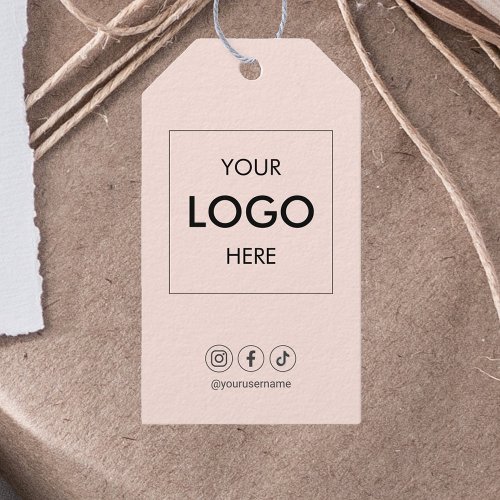 Logo Social Media Professional Gift Tags