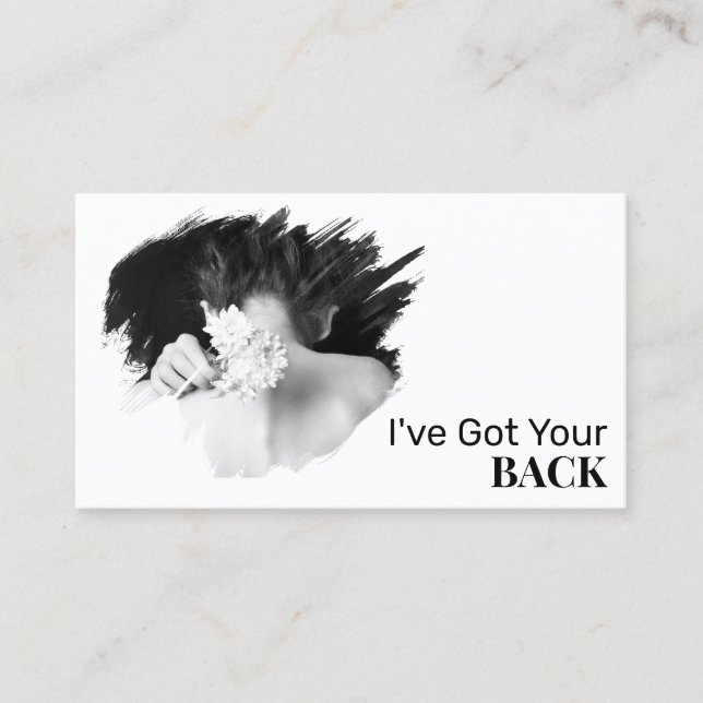 *~* Logo Spa QR Chiropractor Chiropractic Photo  Business Card (Front)