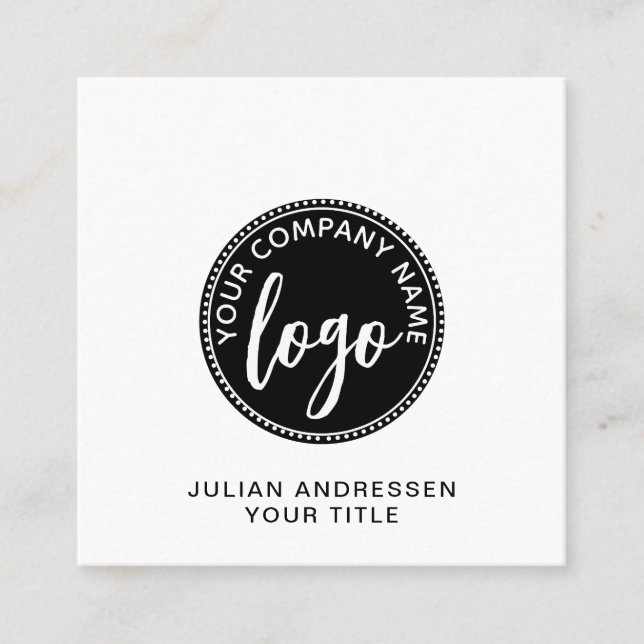 Logo Square Business Card (Front)