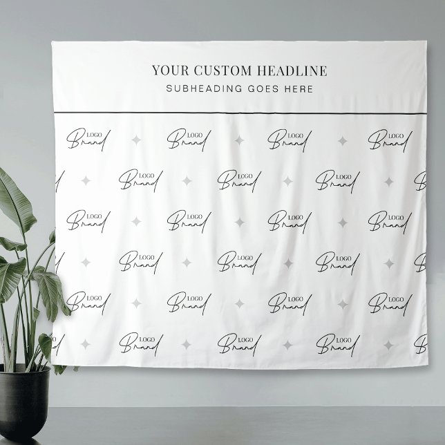 Logo Step Repeat Seminar Conference Event Backdrop (Creator Uploaded)