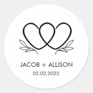 Logo sticker Couples wedding stickers