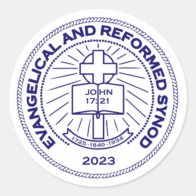 Logo sticker, sheet of 20 classic round sticker (Front)