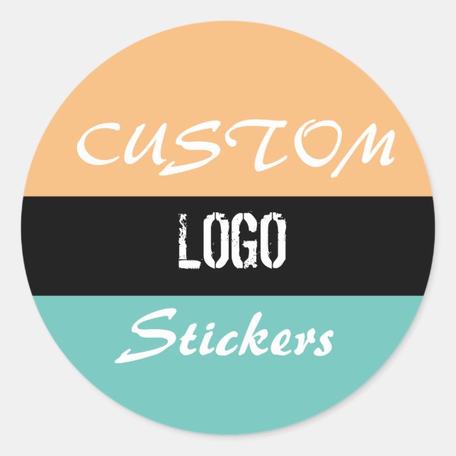 Logo stickers, custom logo, custom stickers, label (Front)