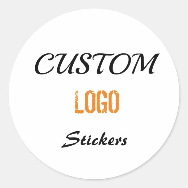 Logo stickers, custom logo, custom stickers, label (Front)
