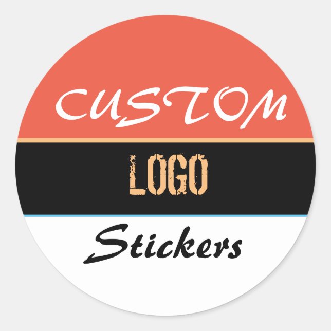 Logo stickers, custom logo, custom stickers, label (Front)