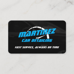 Logo style speed meter business card