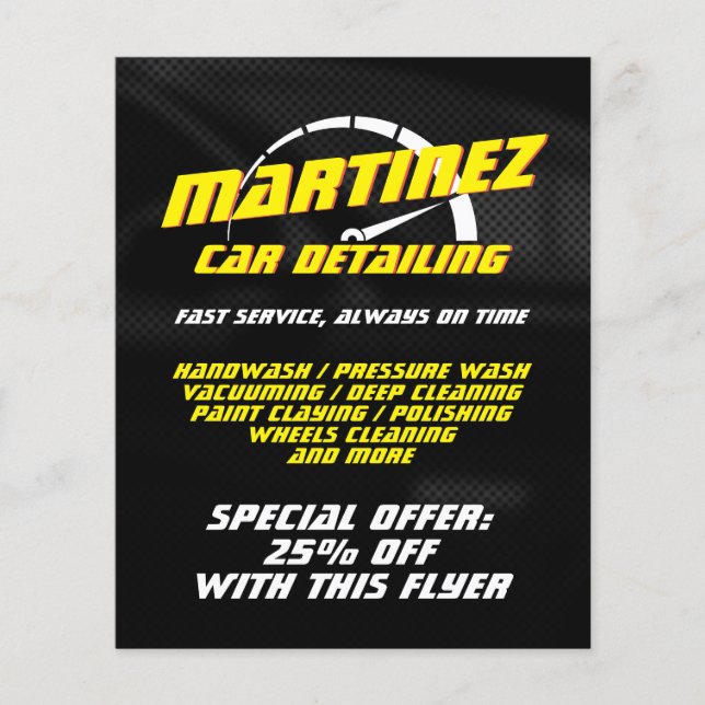 Logo style speed meter  flyer (Front)