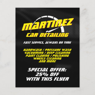 Logo style speed meter flyer