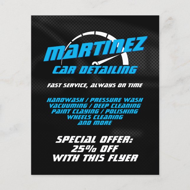 Logo style speed meter  flyer (Front)