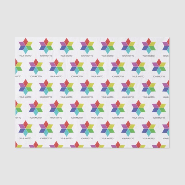 Logo Symbol Motto Company Business Promotion Tissue Paper (Front)