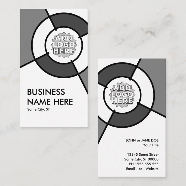 logo target business card (Front/Back)