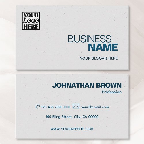 Logo Template Elegant Classic Simple Blue Gray Business Card