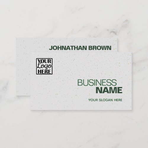 Logo Template Elegant Classic Simple Green Gray Business Card