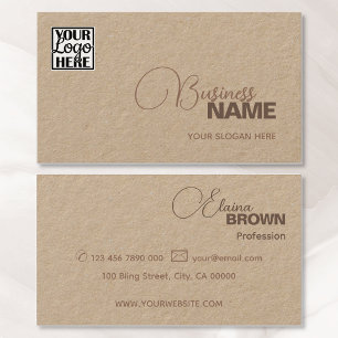 Logo Template Elegant Modern Classic Simple Brown Business Card