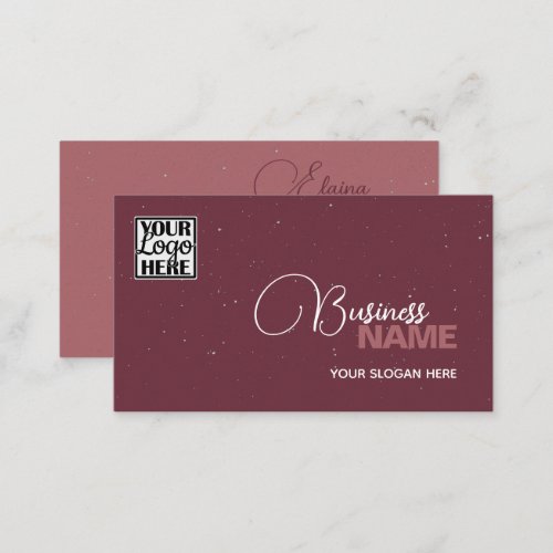 Logo Template Elegant Modern Classic Simple Red  Business Card