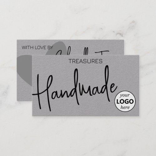 Logo Template Handmade Crafts Simple Clean Kraft  Business Card