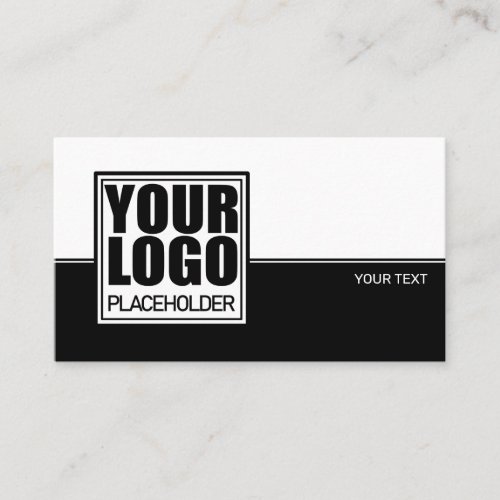 Logo Template Minimalist Plain Black White Line Business Card