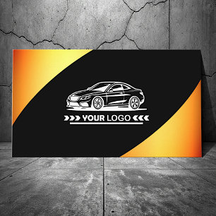 Logo Template Orange Elegant Professional Stylish Business Card