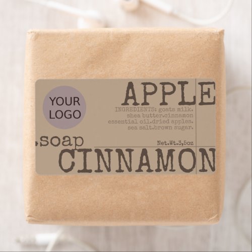 Logo Template Soap Product Packaging Stylish Messy Label