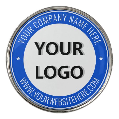 Logo Text and Colors Personalized Golf Ball Marker
