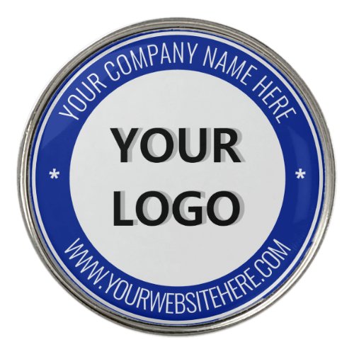 Logo Text and Colors Personalized Golf Ball Marker