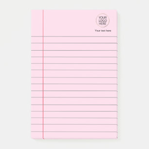 Logo Text Business Lined School Notebook Paper  Post-it Notes