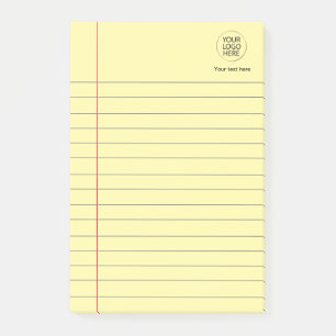 Logo Text Business Lined School Notebook Paper Post-it Notes