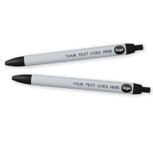 Logo Text Dusty Powder Blue Business Promotional Pen