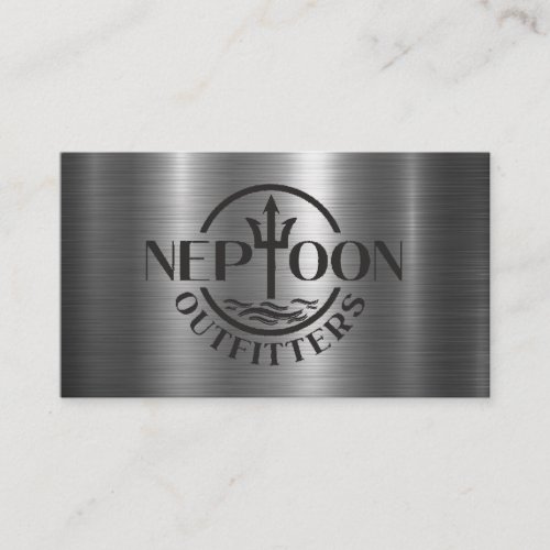 Logo  Text  Metal Shine Background Business Card