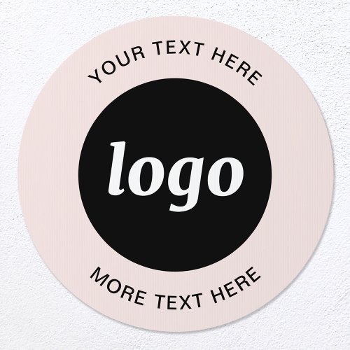 Logo Text Promotional Business Blush Pink Sign