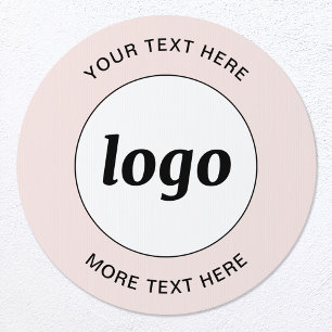 Logo Text Promotional Business Blush Pink Sign