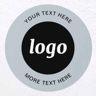 Logo Text Promotional Business Powder Blue Sign