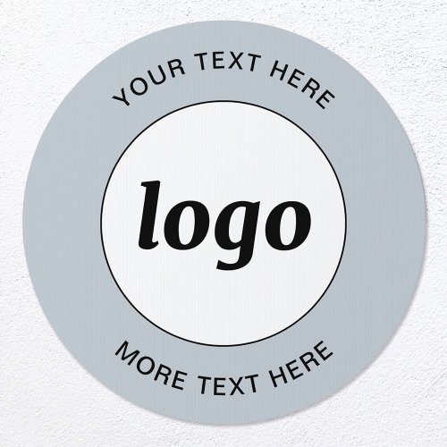 Logo Text Promotional Business Powder Blue Sign