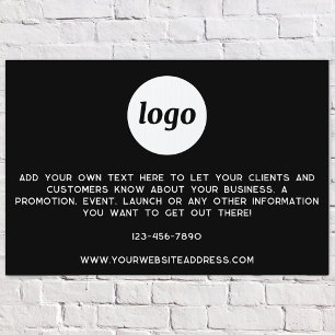 Logo Text Promotional Business Sign
