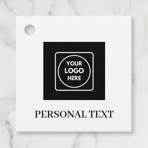 Logo Text QR Code Business Label price tags