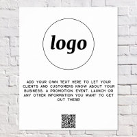 Logo Text QR Code Promotional Business