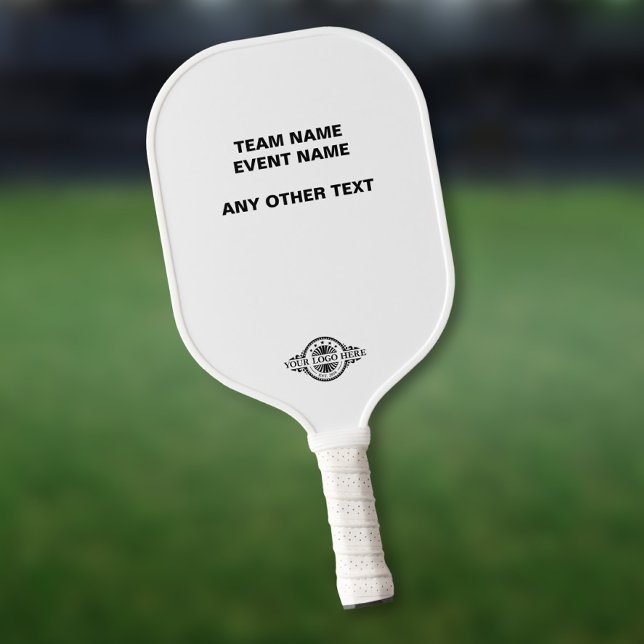 Logo/ Text Uoload Tournament Event Pickleball Paddle (Creator Uploaded)