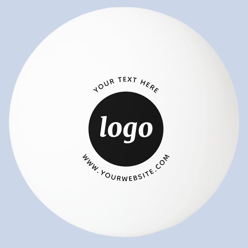 Logo Text Website Business Promotional Ping Pong Ball