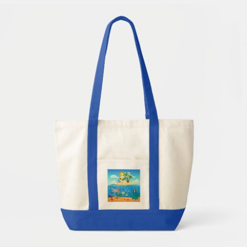 Logo Tote with Color Handle