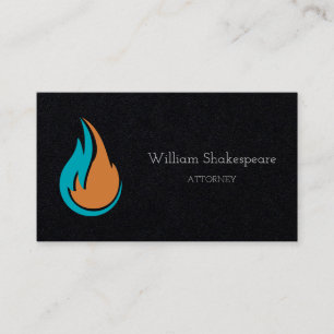 Logo Twin Water and Fire Business Card
