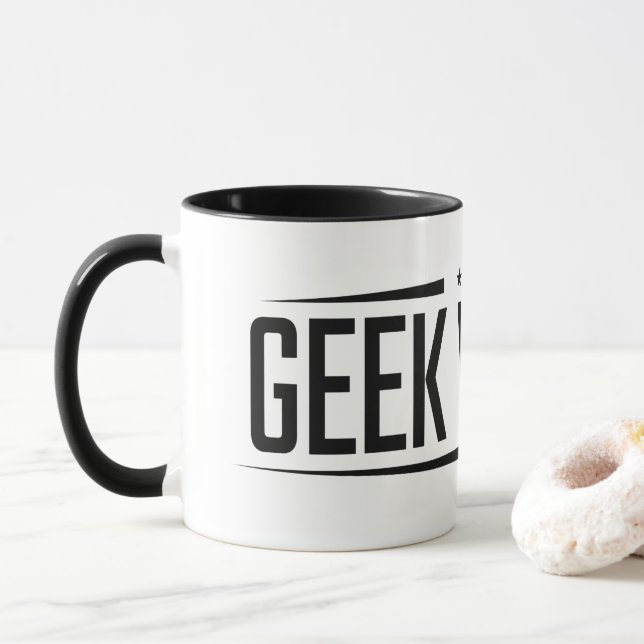 Logo Two Tone Coffee Mug (With Donut)