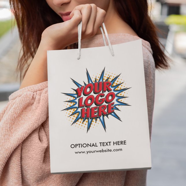 Logo Upload Custom Business Paper Small Gift Bag (Creator Uploaded)