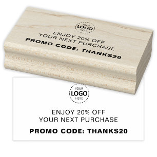 Logo Upload Custom Discount Rubber Stamp