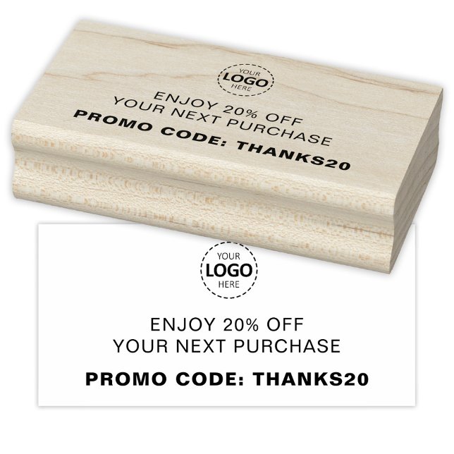 Logo Upload Custom Discount  Rubber Stamp (Creator Uploaded)