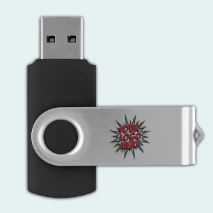 Logo Upload Modern Minamilist Promotional Flash Drive