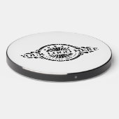 Logo Upload Modern Simple White Wireless Charger (Front 2)