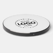 Logo Upload Modern Simple White Wireless Charger (Front 2)
